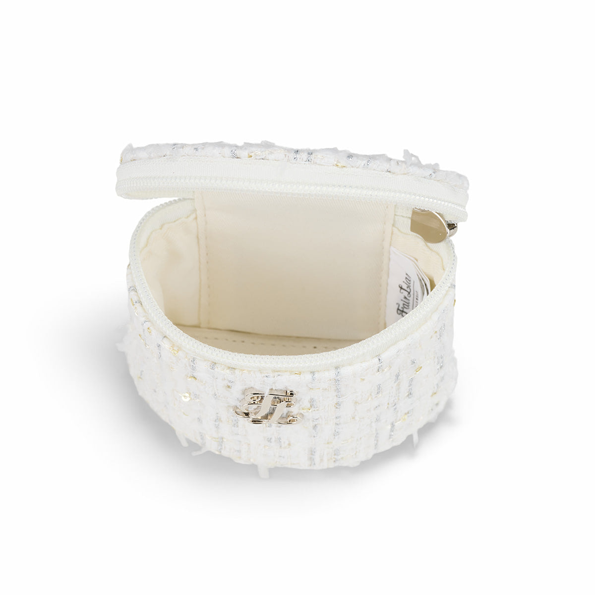 ツイードツインヒップバッグ (ホワイト)
