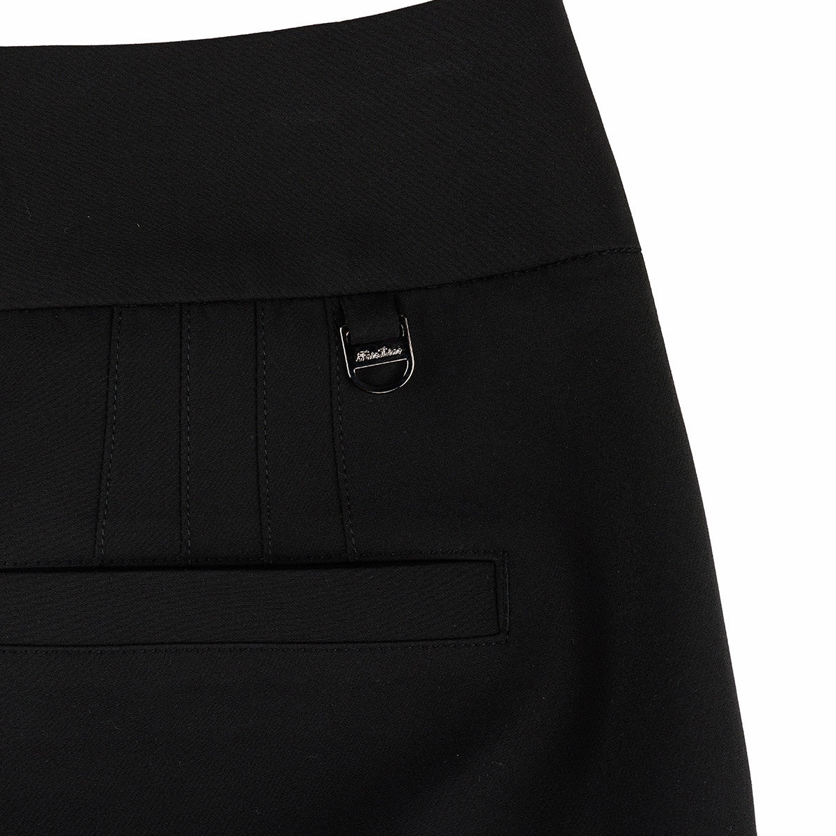 バックロゴブーツカットパンツ (ブラック)