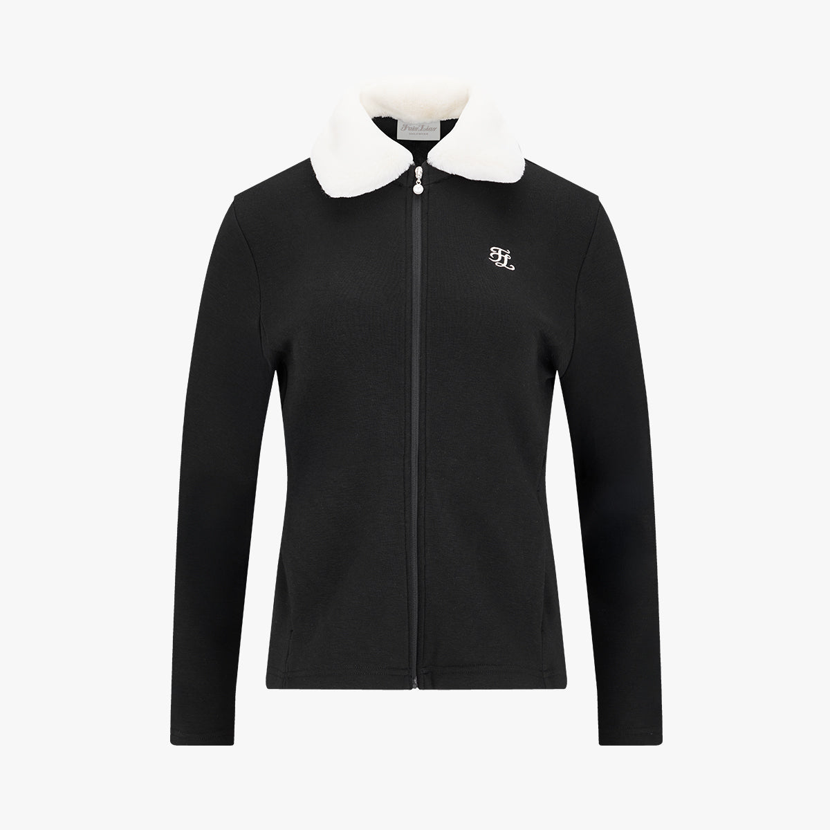 ファー起毛Tシャツジップアップ