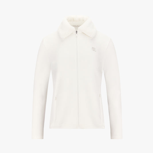 ファー起毛Tシャツジップアップ