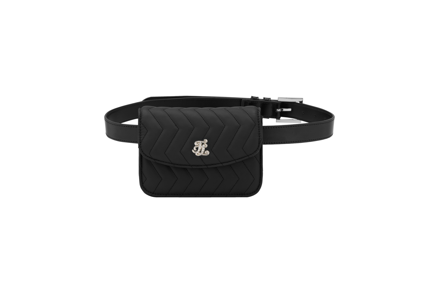 クリスタルゴルフポーチ(ブラック)