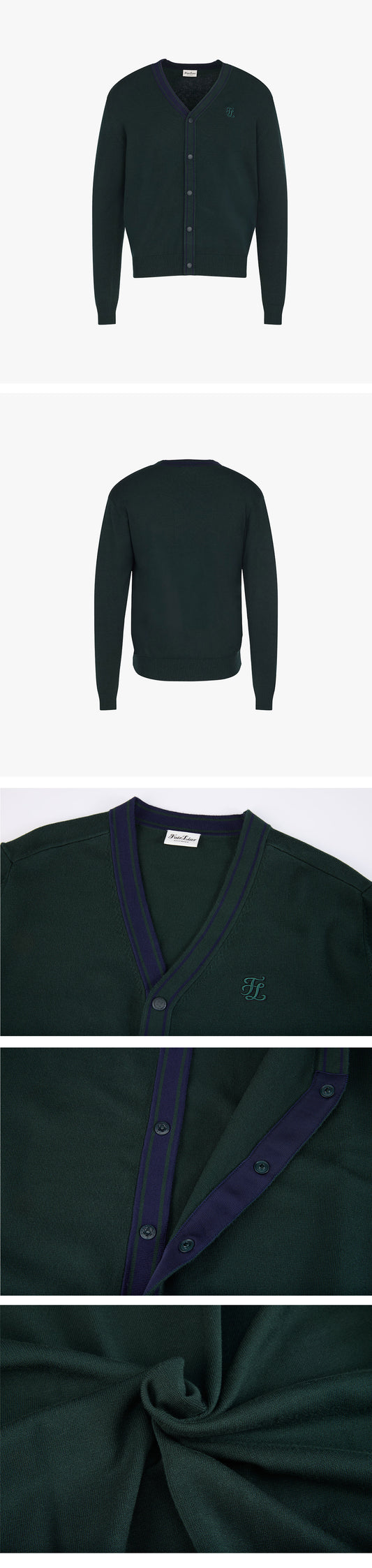 メンズVネックカーディガン