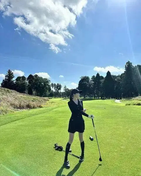 フリルリボンゴルフシューズ