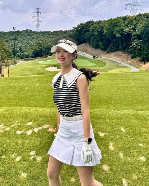 リボンディティールAラインスカート