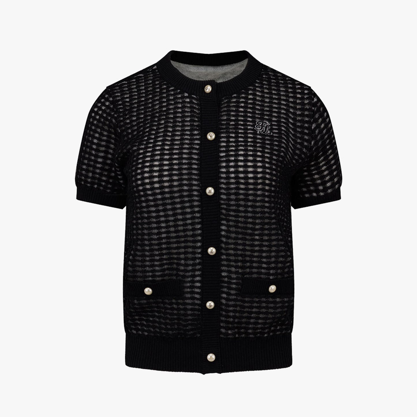 【RE-ORDER】ギンガム半袖ニット