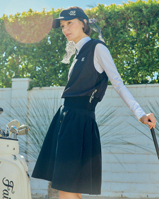 オープンネックブルゾンベスト