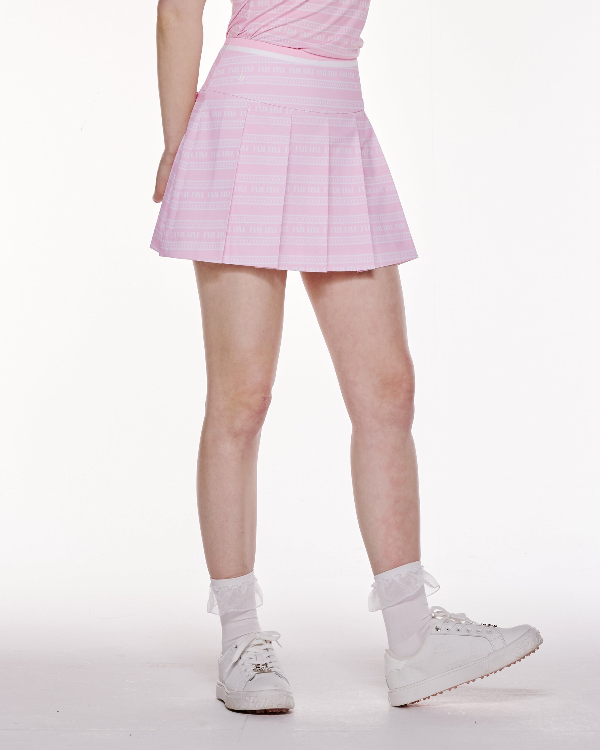 ロゴパターンプリントプリーツスカート