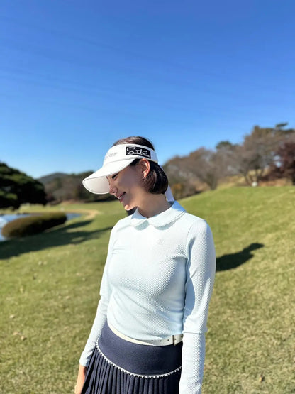 ビーズラウンドカラーTシャツ