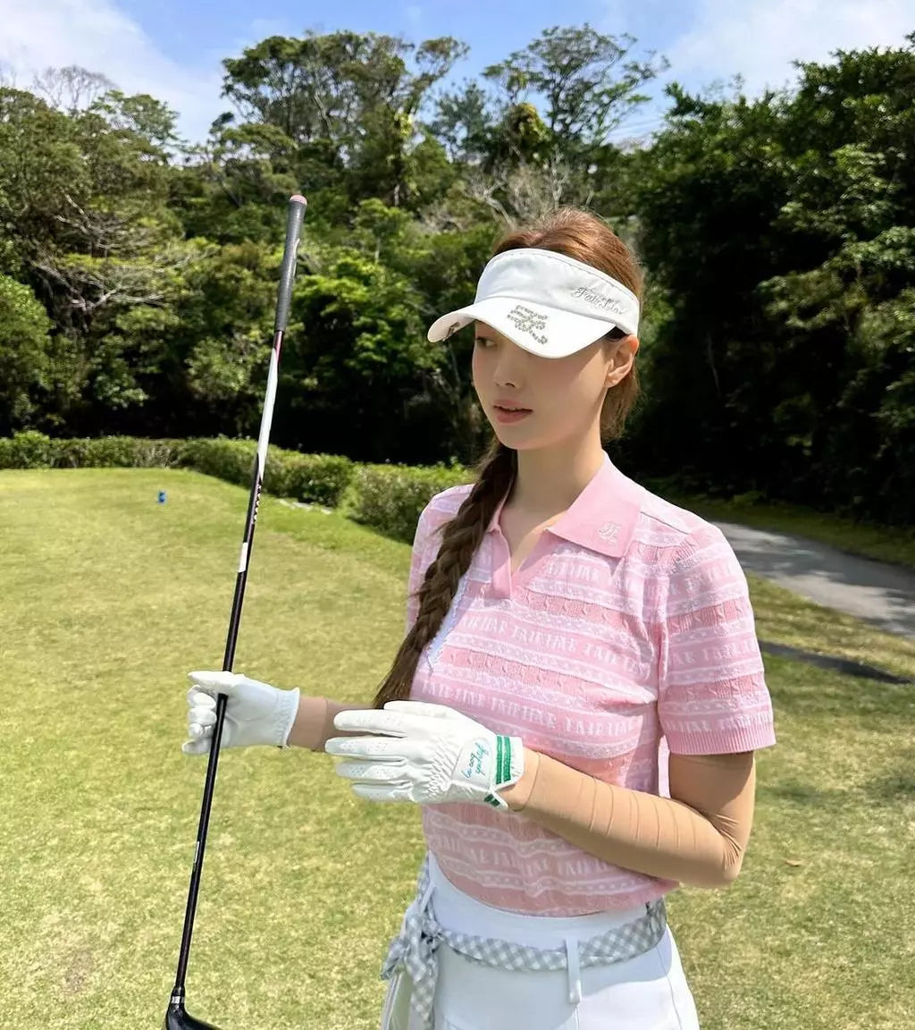 ジャガードショートスリーブニット