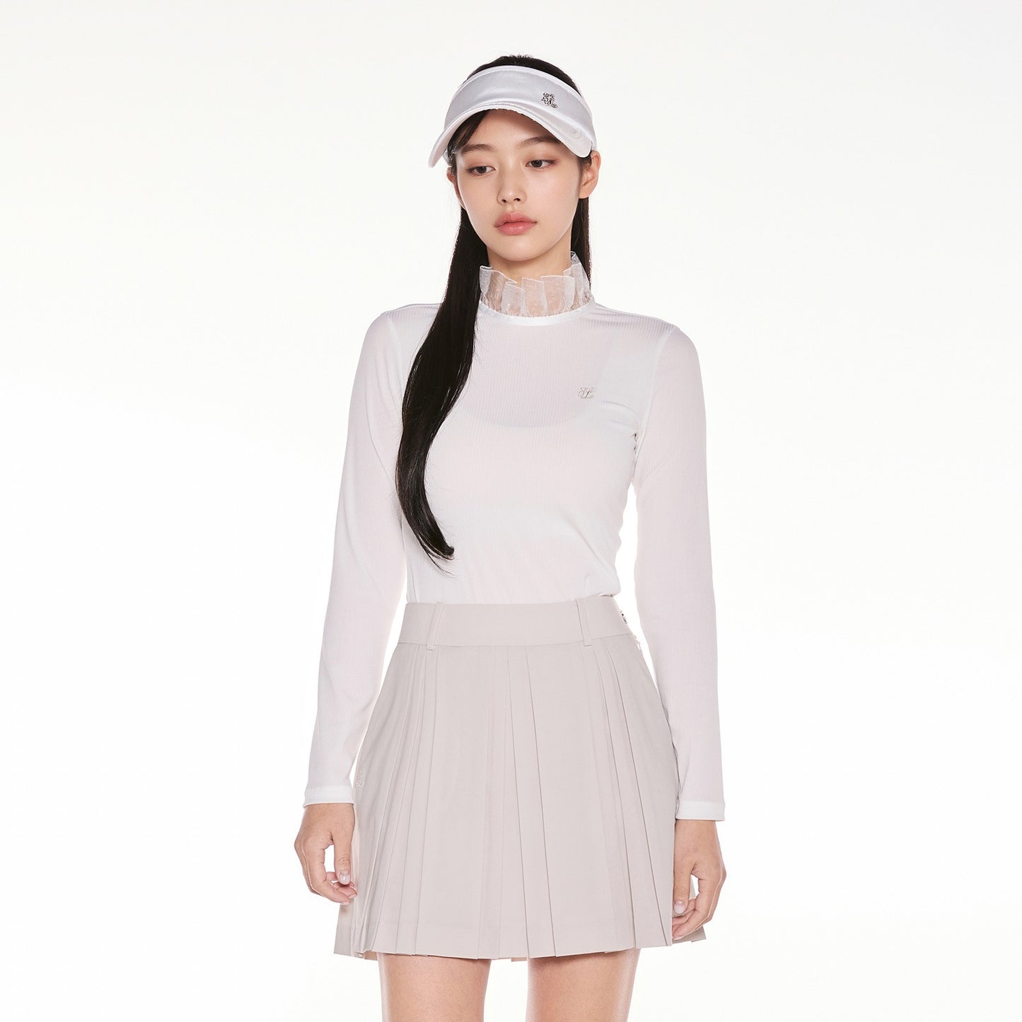 25SS ラッフルハイネックインナーTシャツ