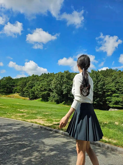 ベルトセットプリーツスカート
