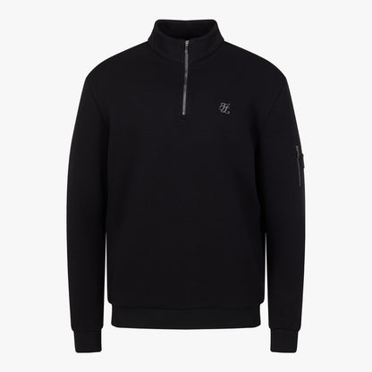 メンズジップアップハイネックブルゾンTシャツ