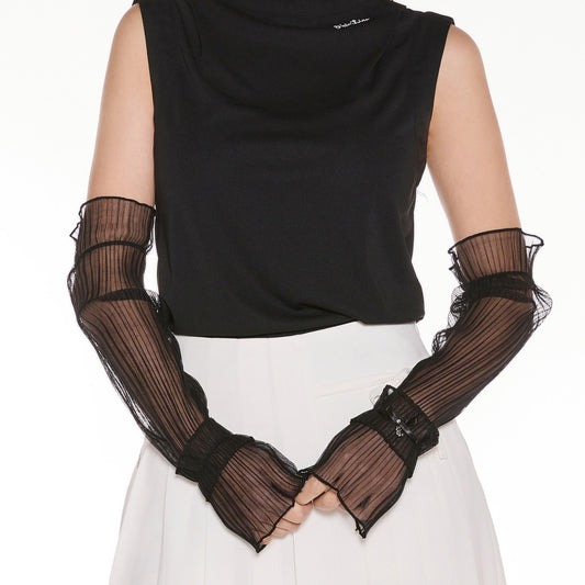 【RE-ORDER】エレガント メッシュアームスリーブ