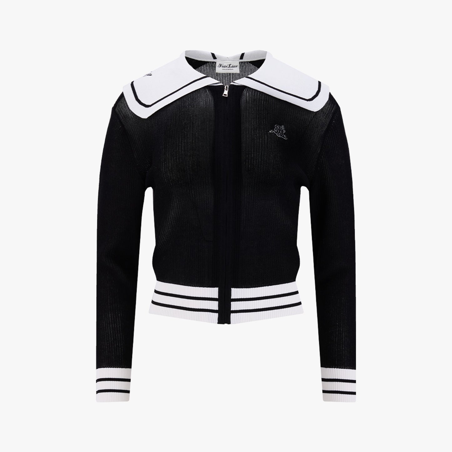 【RE-ORDER】セーラーカラーメッシュジップアップ