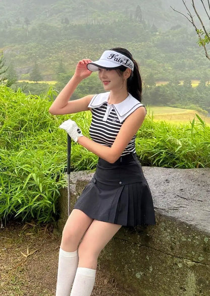 ハイウエストサイドプリーツスカート