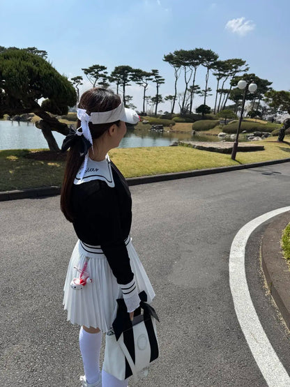 【RE-ORDER】セーラーカラーメッシュジップアップ