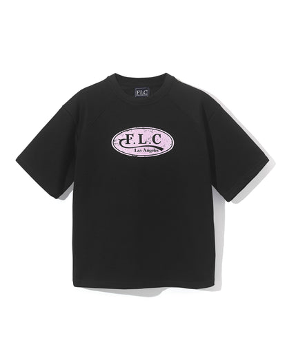 FLC クラックハーフスウェットシャツ (ブラック)