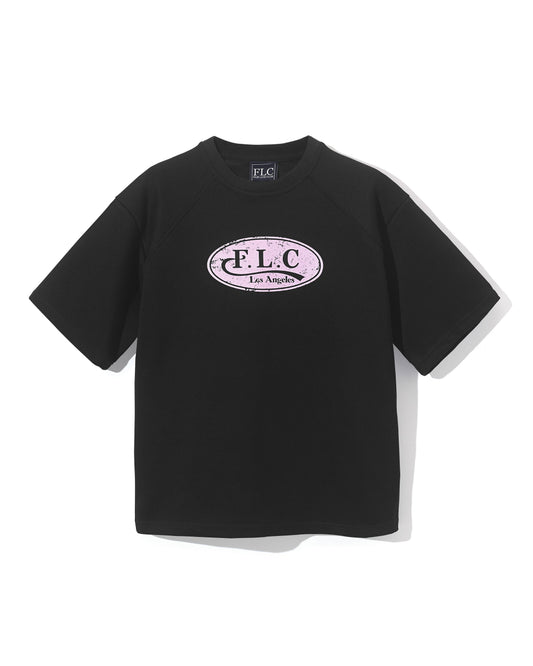 FLC クラックハーフスウェットシャツ (ブラック)