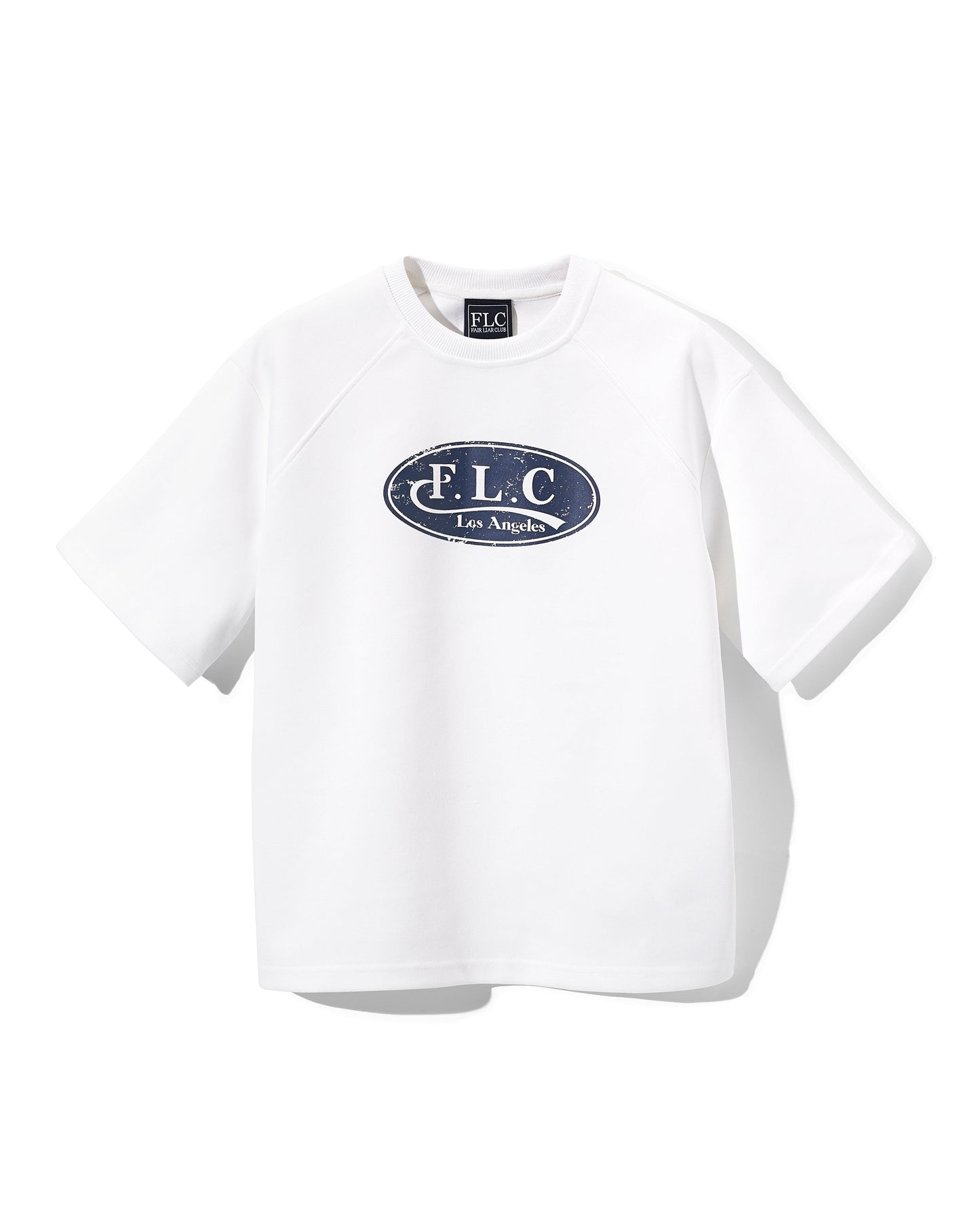 FLC クラックハーフスウェットシャツ (ホワイト)