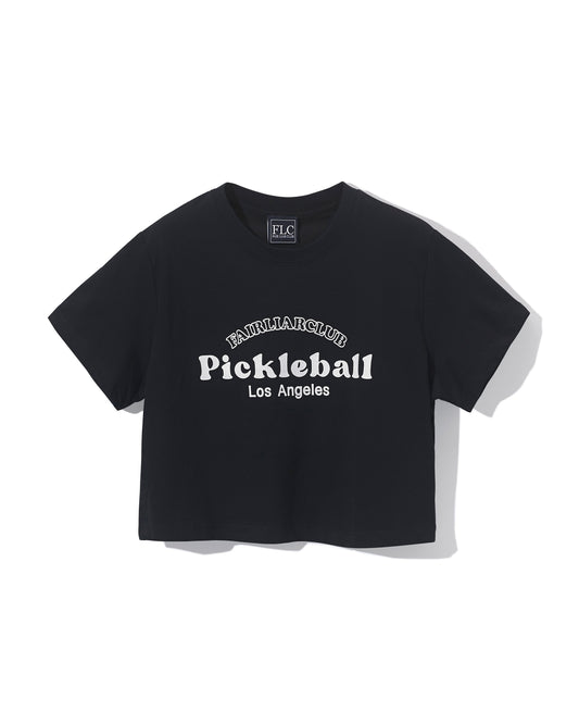 FLC ピックルボールクロップドTシャツ (ブラック)