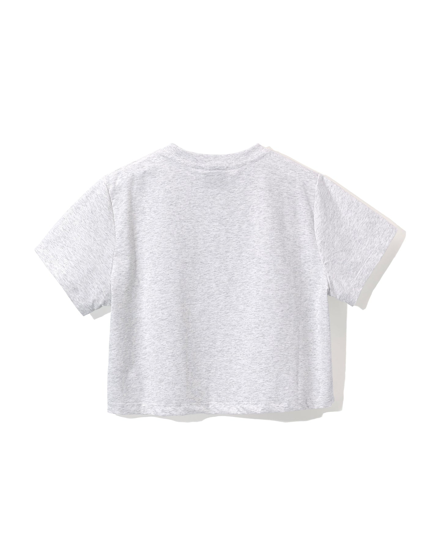 FLC ピックルボールクロップドTシャツ (メランジグレー)