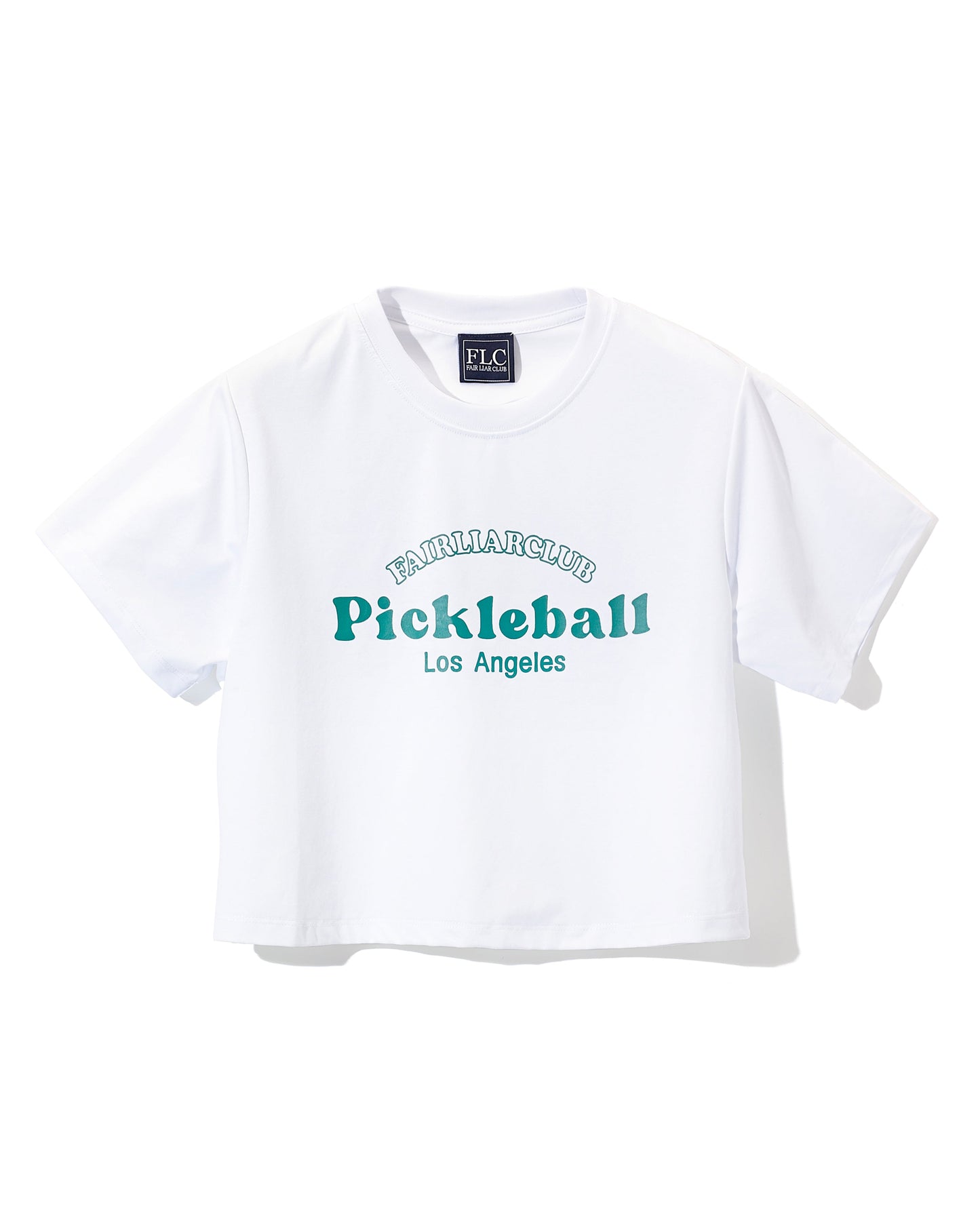 FLC ピックルボールクロップドTシャツ (ホワイト)