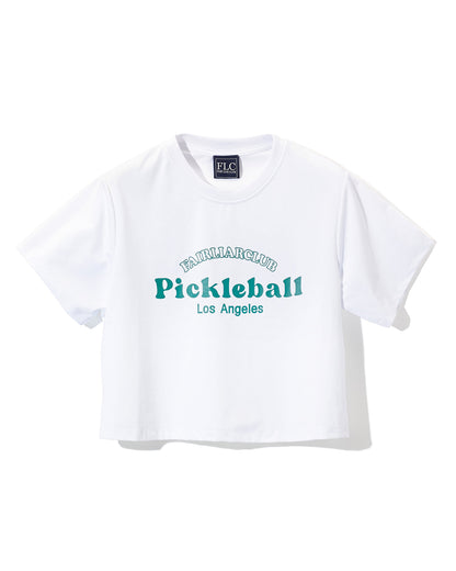 FLC ピックルボールクロップドTシャツ (ホワイト)