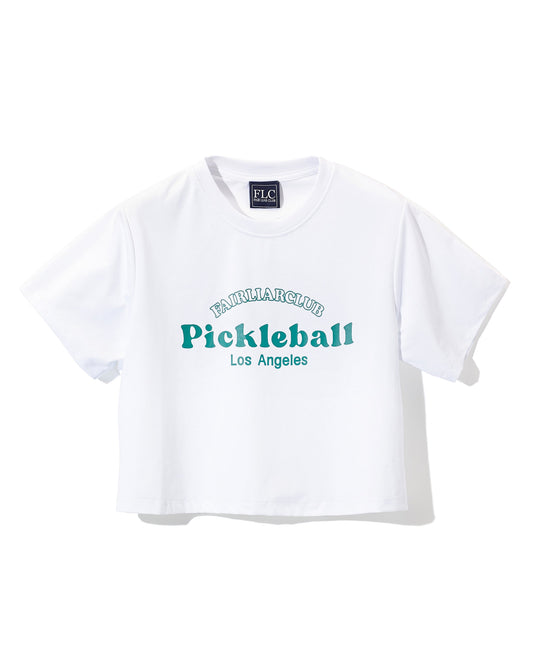FLC ピックルボールクロップドTシャツ (ホワイト)