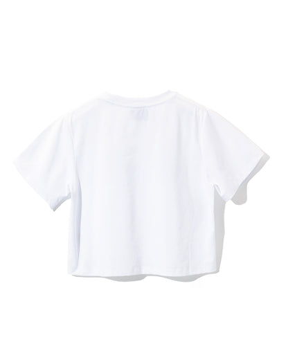 FLC ピックルボールクロップドTシャツ (ホワイト)