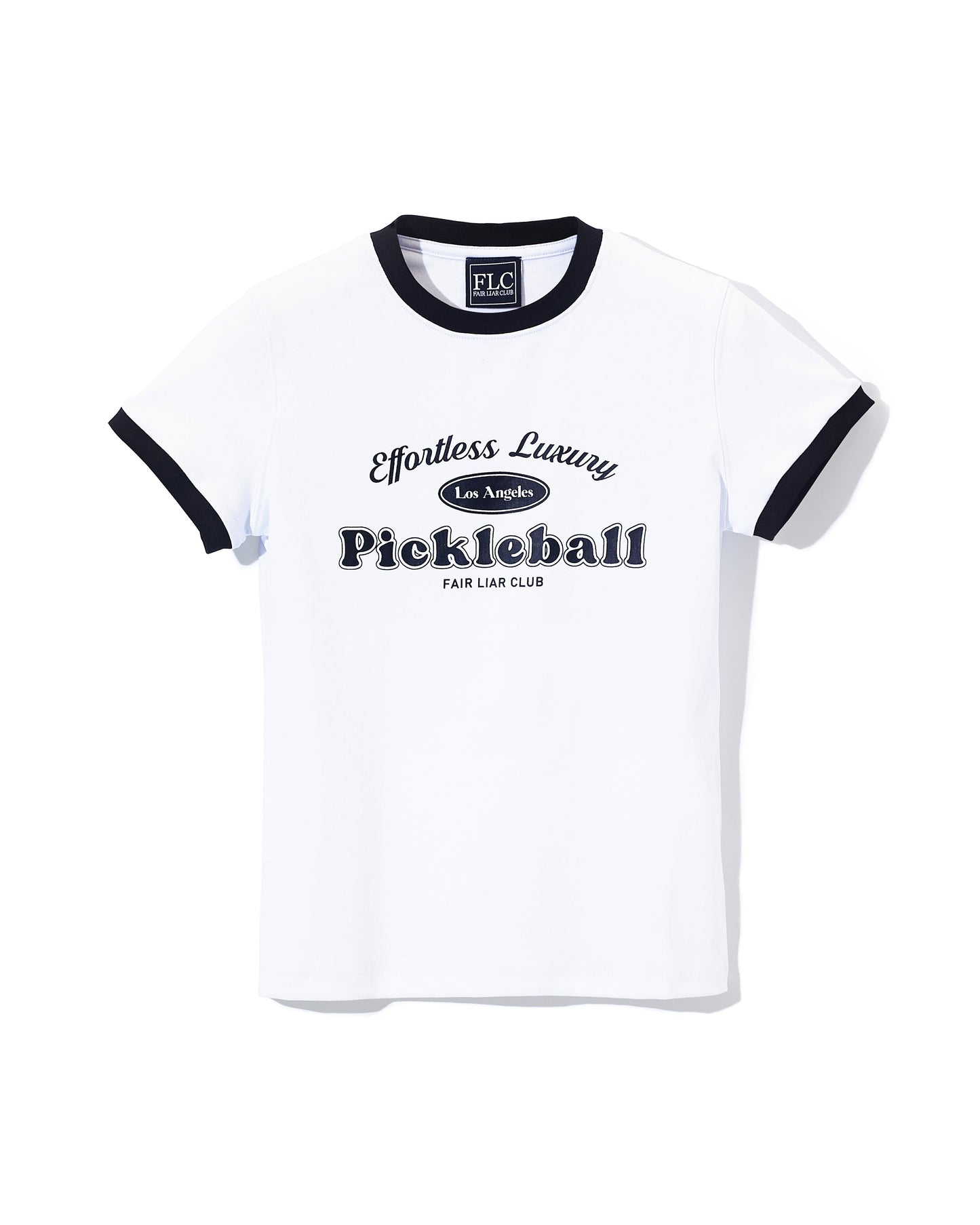 FLC ピックルボールスリムTシャツ (ホワイト)