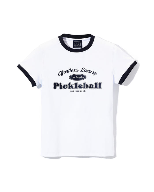 FLC ピックルボールスリムTシャツ (ホワイト)