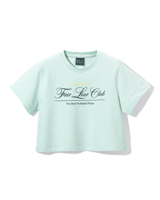 FLC フェアライアークラブクロップドTシャツ (ミント)