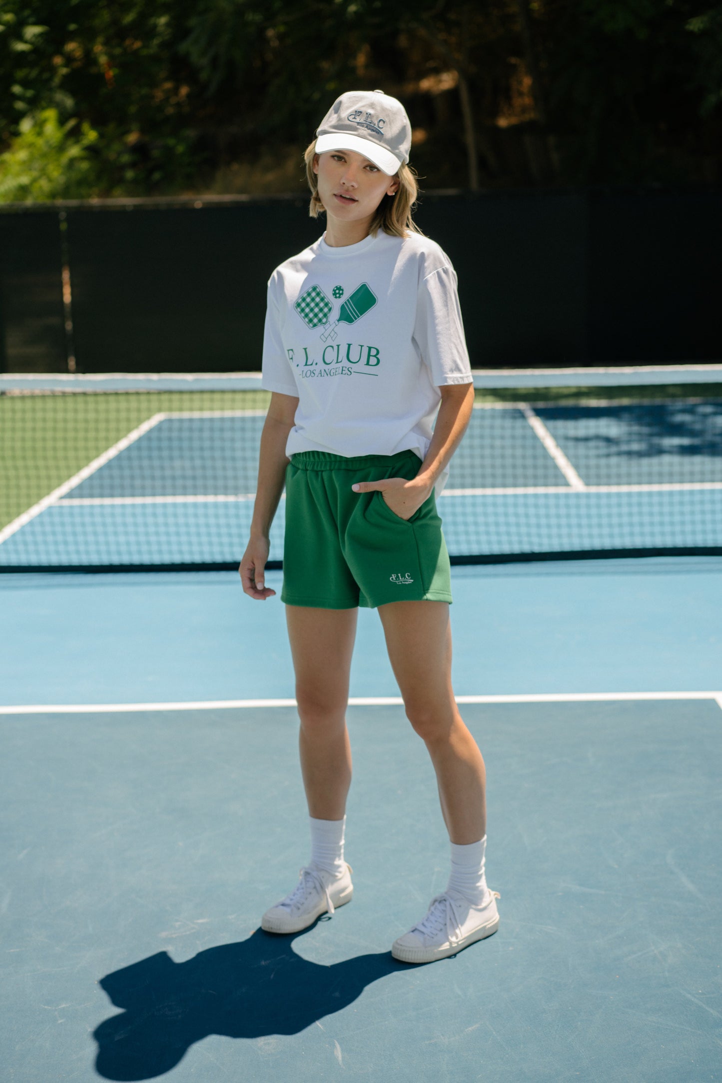 FLC ピックルボールパドルTシャツ (ホワイト)