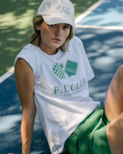 FLC ピックルボールパドルTシャツ (ホワイト)