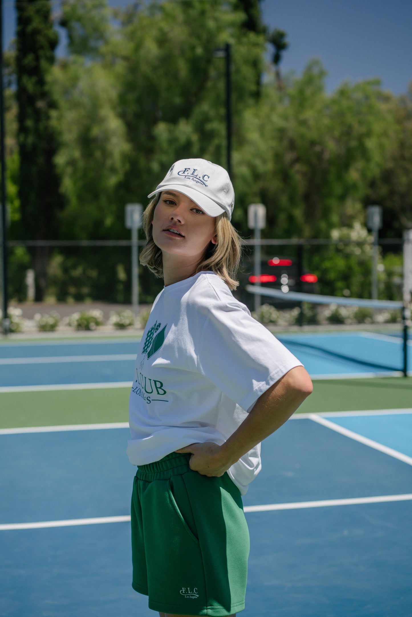 FLC ピックルボールパドルTシャツ (ホワイト)