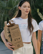 FLC フェアライアークラブクロップドTシャツ (ホワイト)