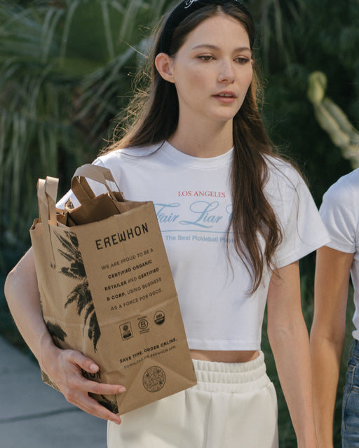 FLC フェアライアークラブクロップドTシャツ (ホワイト)