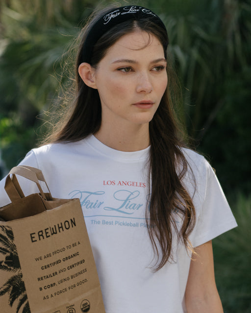 FLC フェアライアークラブクロップドTシャツ (ホワイト)