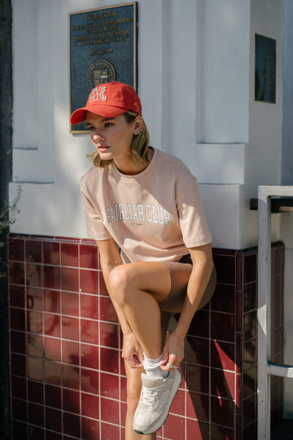 FLC F.L Club アイビーTシャツ (サーモン)