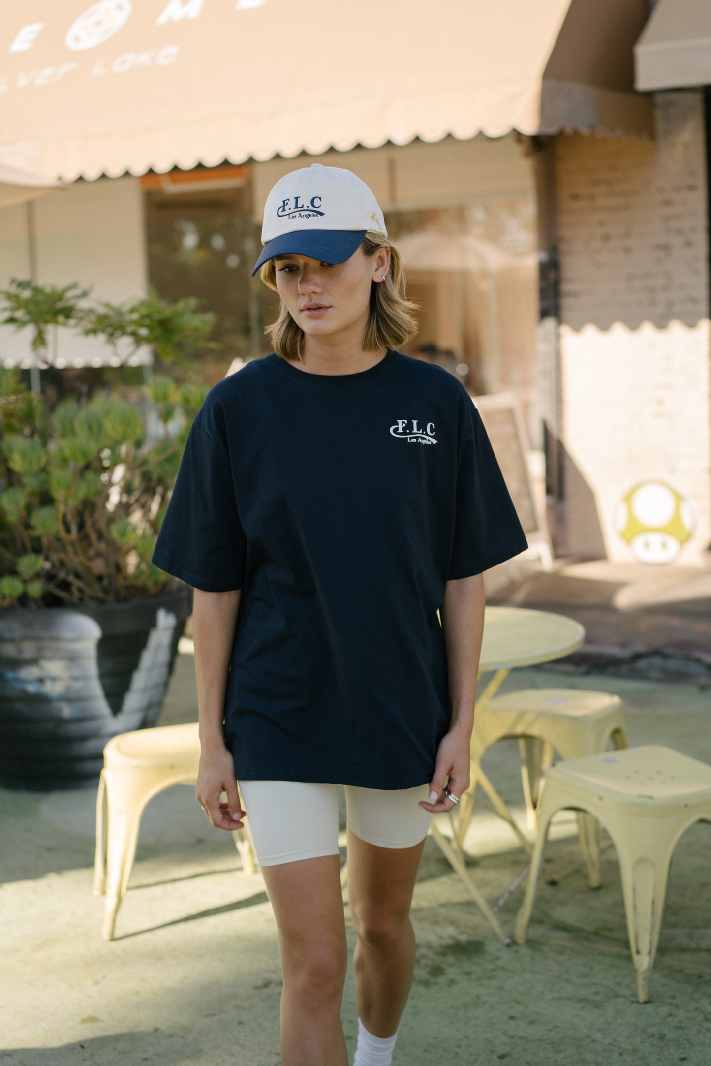 FLC エッセンシャルTシャツ (ネイビー)