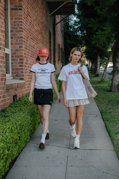 FLC ピックルボールスリムTシャツ (ホワイト)