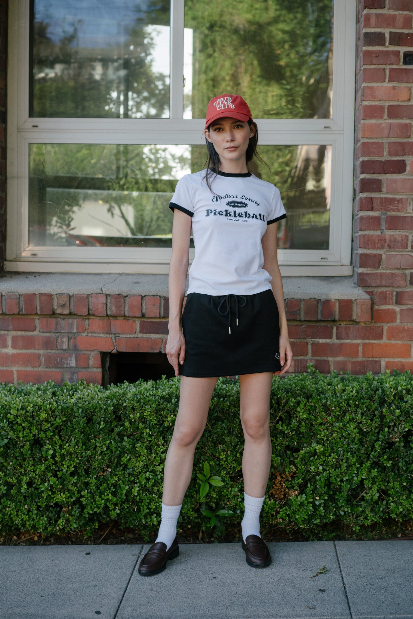 FLC ピックルボールスリムTシャツ (ホワイト)