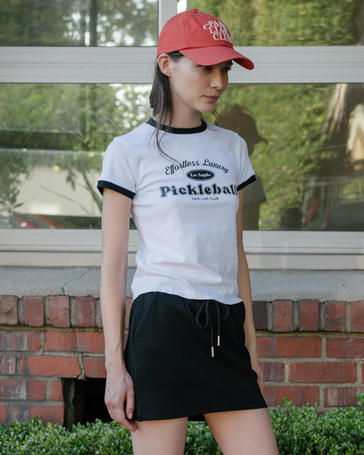 FLC ピックルボールスリムTシャツ (ホワイト)