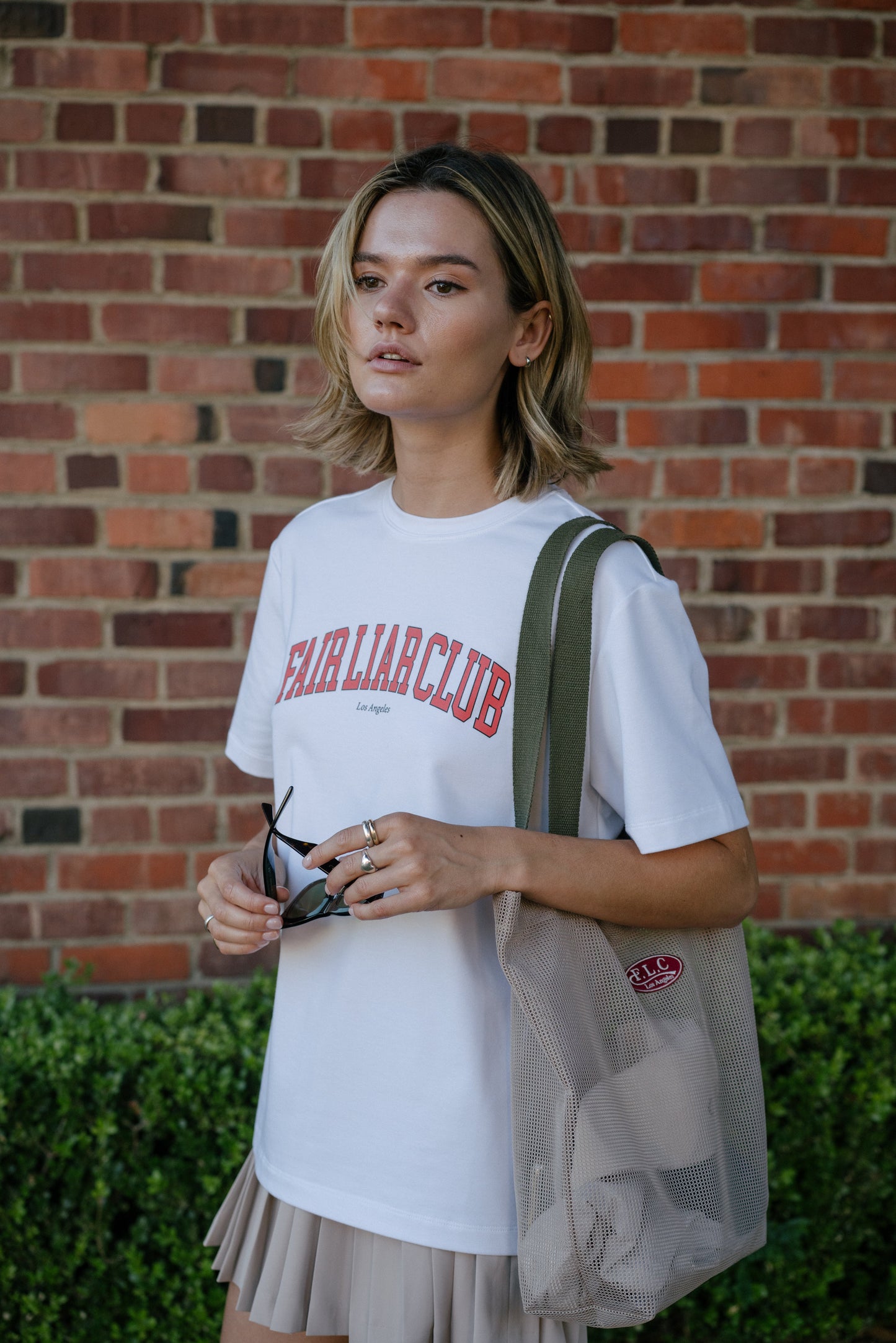 FLC F.L Club アイビーTシャツ (ホワイト)