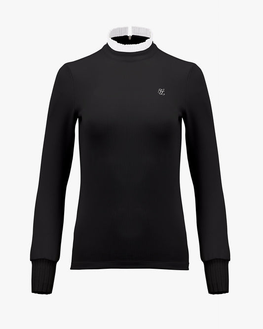 ハーフハイネックフリルＴシャツ