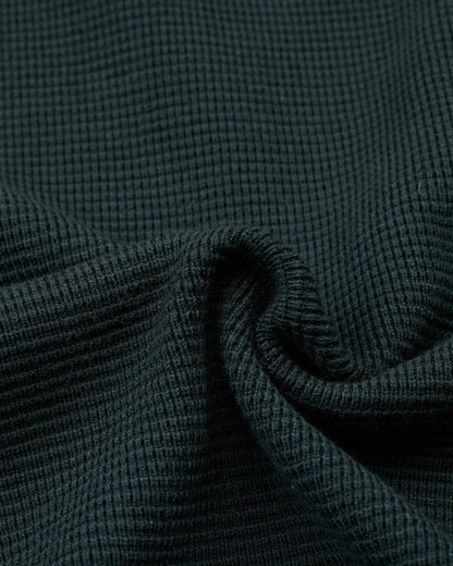 メンズ ワッフルニットラウンドネックセーター