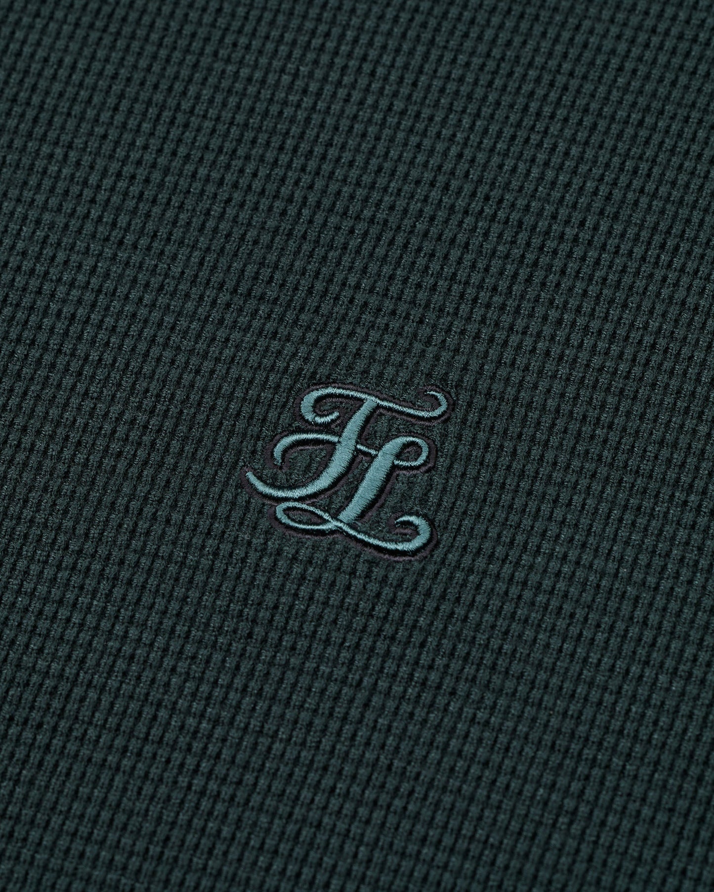 メンズ ワッフルニットラウンドネックセーター