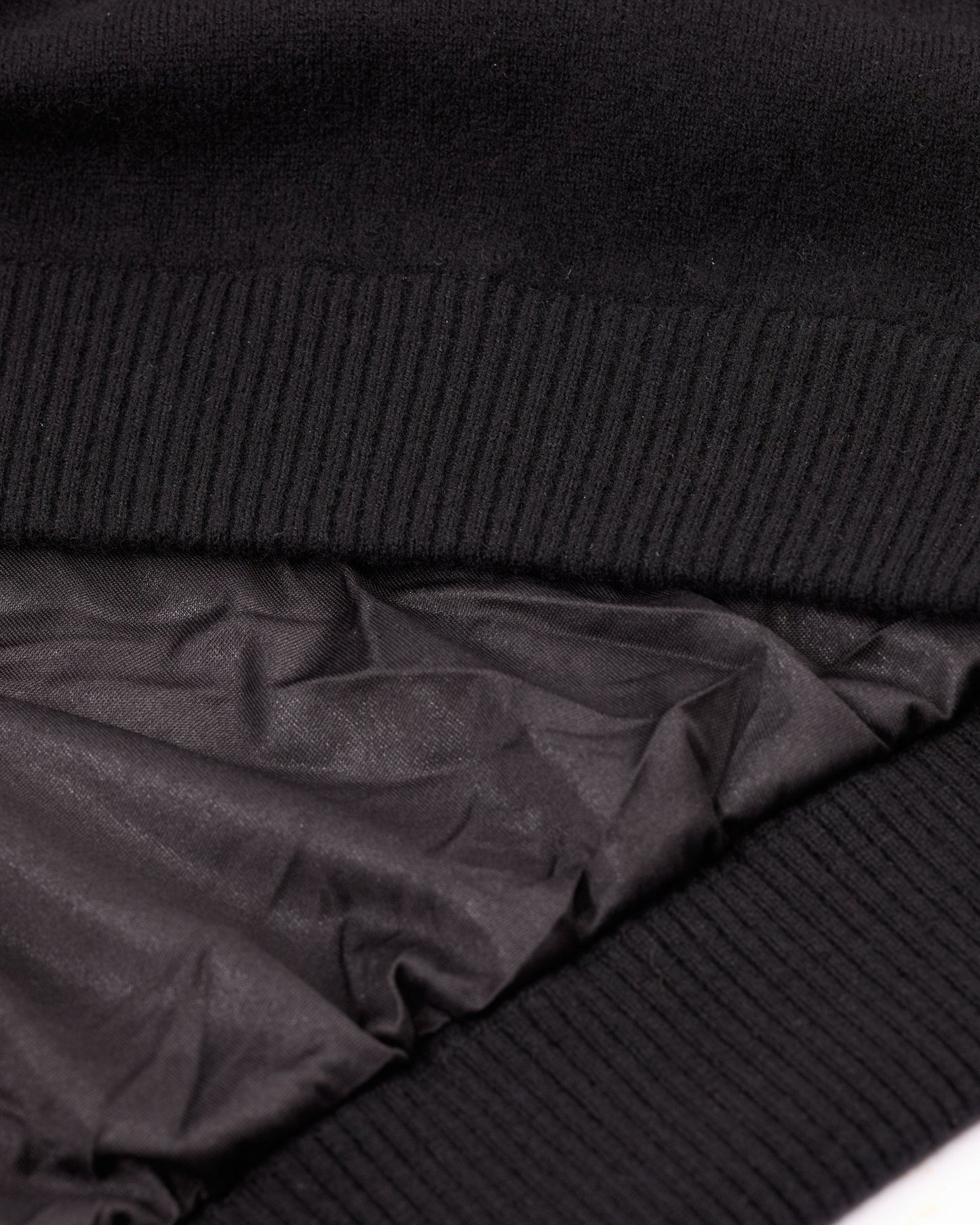 メンズウールジップアップウインドプルーフニット