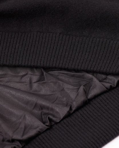 メンズウールジップアップウインドプルーフニット