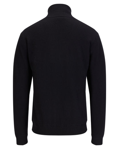 メンズウールジップアップウインドプルーフニット